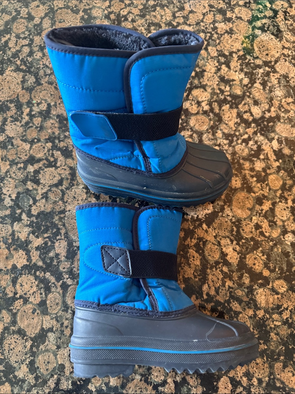 The Children's Place Blue & Black Kids Snow Boots